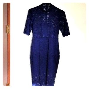 Express lace cutout dress